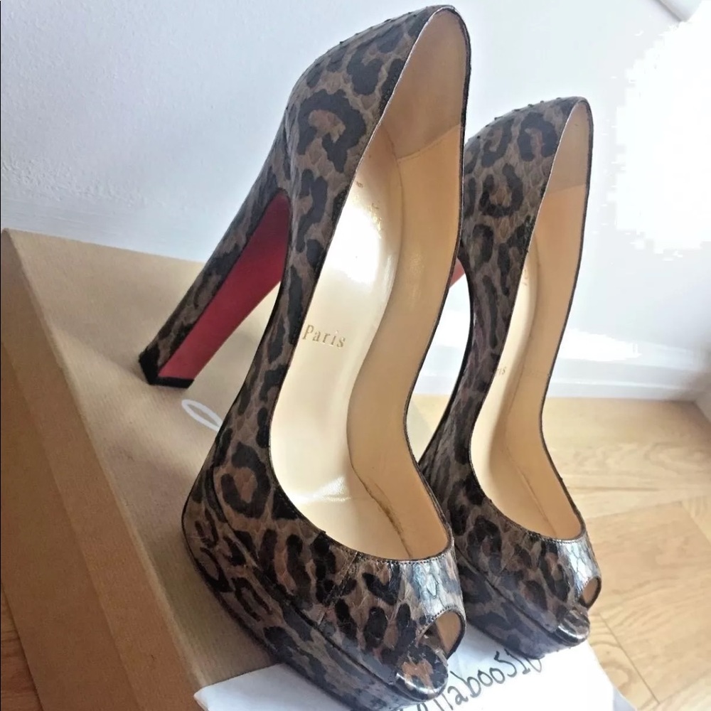 Christian Louboutin Bambou 140 Watersnake size 37